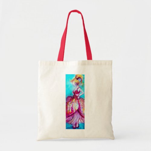 BEAUTY IN PINK DRESS TOTE BAG