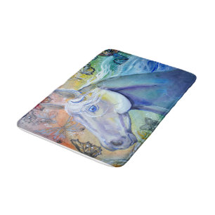 Beauty in the Sky Horse Bathroom Mat