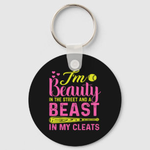 Beauty In The Street Beast In My Cleats Girls Soft Keychain
