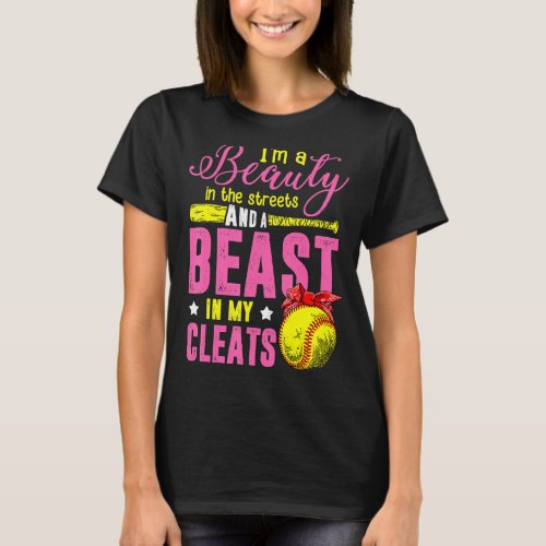 Beauty In The Street Beast In My Cleats Girls Soft T_Shirt