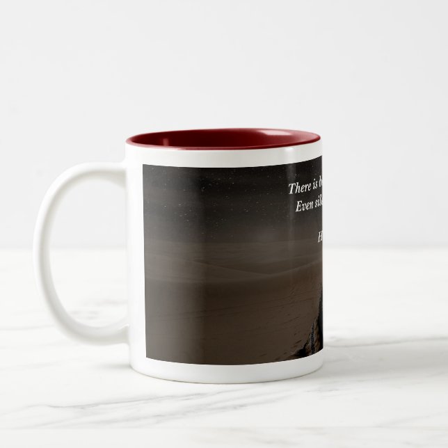 Beauty in the Unseen Two-Tone Coffee Mug (Left)