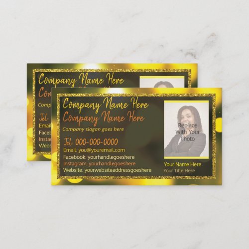 Beauty Industry Hair Nails Makeup Lashes Photo Business Card
