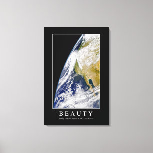 Beauty: Inspirational Quote 1 Canvas Print
