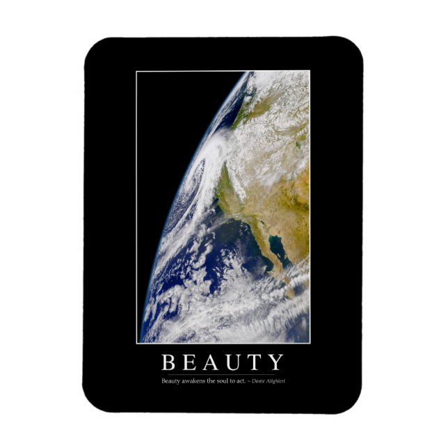 Beauty: Inspirational Quote 1 Magnet (Vertical)