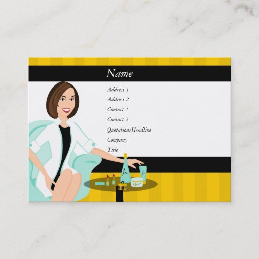 Customizable Beauty is Golden Business Cards