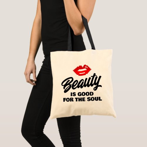 Beauty is good for the soul cool canvas tote bag