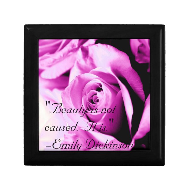 "Beauty is not caused.  It is." Gift Box (Front)