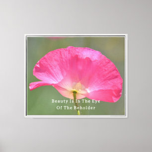 Beauty is Pink Iceland Poppy (photography by me) Canvas Print