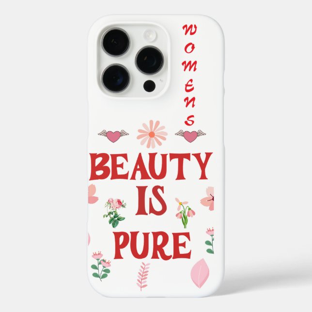 Beauty Is Pure iPhone Case (Back)