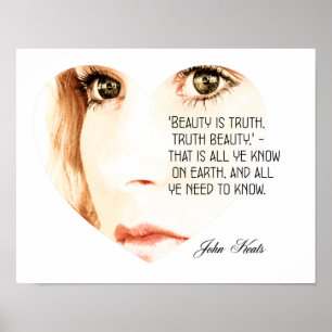 Beauty is Truth - John Keats - Art Print