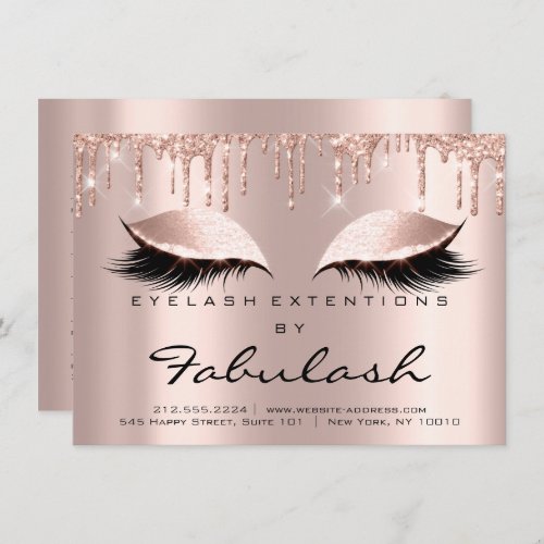Beauty Lash Extension Aftercare Instruction Spark Invitation