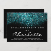 Beauty Lashes Extension Aftercare Instruction Blue (Front/Back)