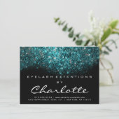 Beauty Lashes Extension Aftercare Instruction Blue (Standing Front)