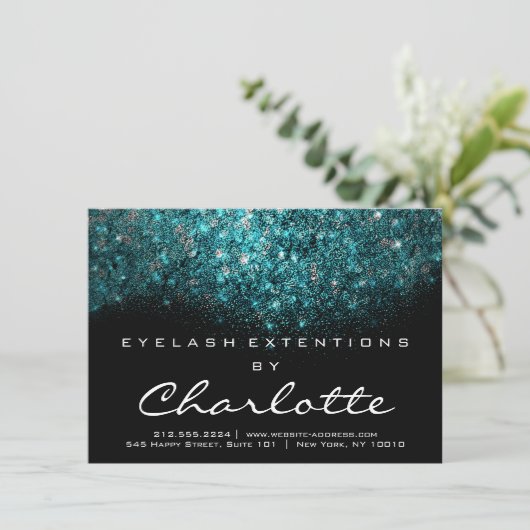 Beauty Lashes Extension Aftercare Instruction Blue (Standing Front)