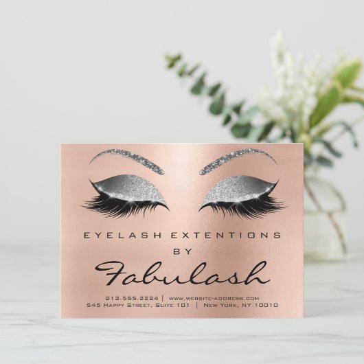 Beauty Lashes Extension Aftercare Instruction Gray (Standing Front)