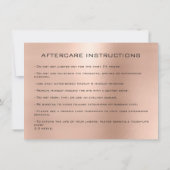 Beauty Lashes Extension Aftercare Instruction Gray (Back)