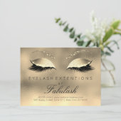 Beauty Lashes Extension Salon Aftercare Gold Glam (Standing Front)