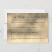 Beauty Lashes Extension Salon Aftercare Gold Glam (Back)