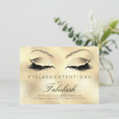 Beauty Lashes Extension Salon Aftercare Gold Glitt (Standing Front)