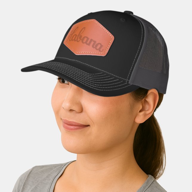Beauty Leather Patch Hat (Female)
