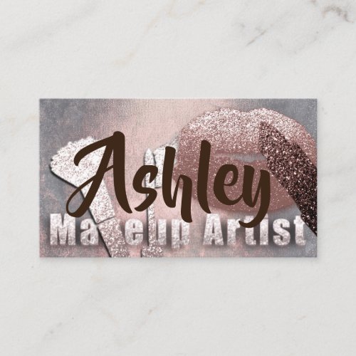 Beauty Makeup Artist Appointment Card  Rose Lux