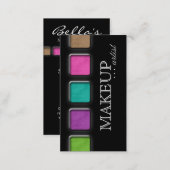 Beauty Makeup Artist Salon Spa Palettes Colorful Business Card (Front/Back)