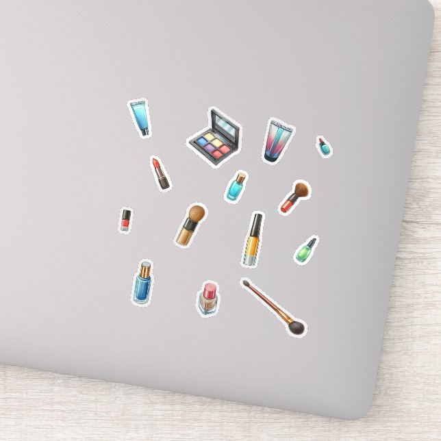 Beauty Makeup Cosmetic Accessories Sticker (Detail)