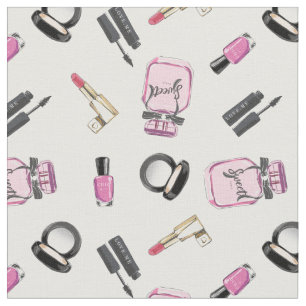 Beauty Makeup Pattern Fabric