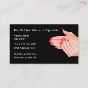 Beauty Manicure Fashion Business Card