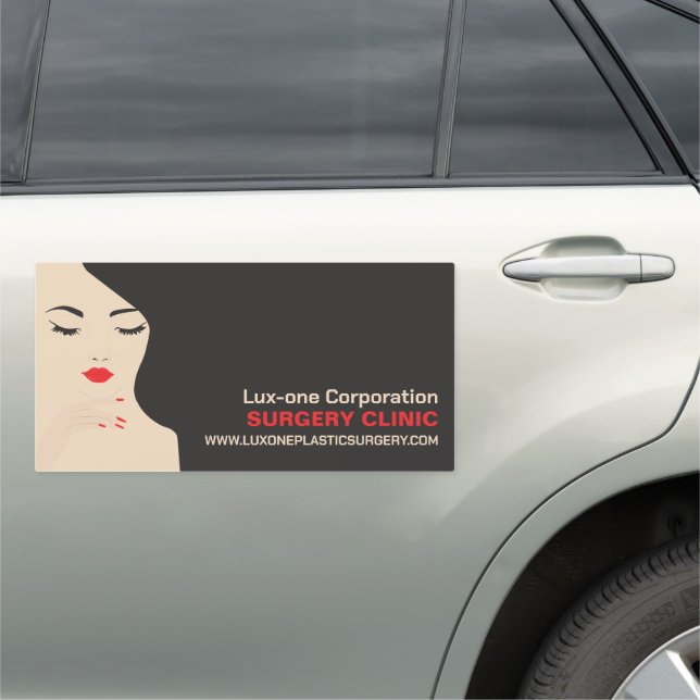 Beauty Model, Plastic Surgeon, Plastic Surgery Car Magnet (In Situ)