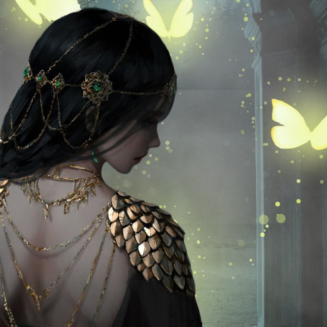 Beauty Mysterius Girl Acrylic Wall Art  (Creator Uploaded)