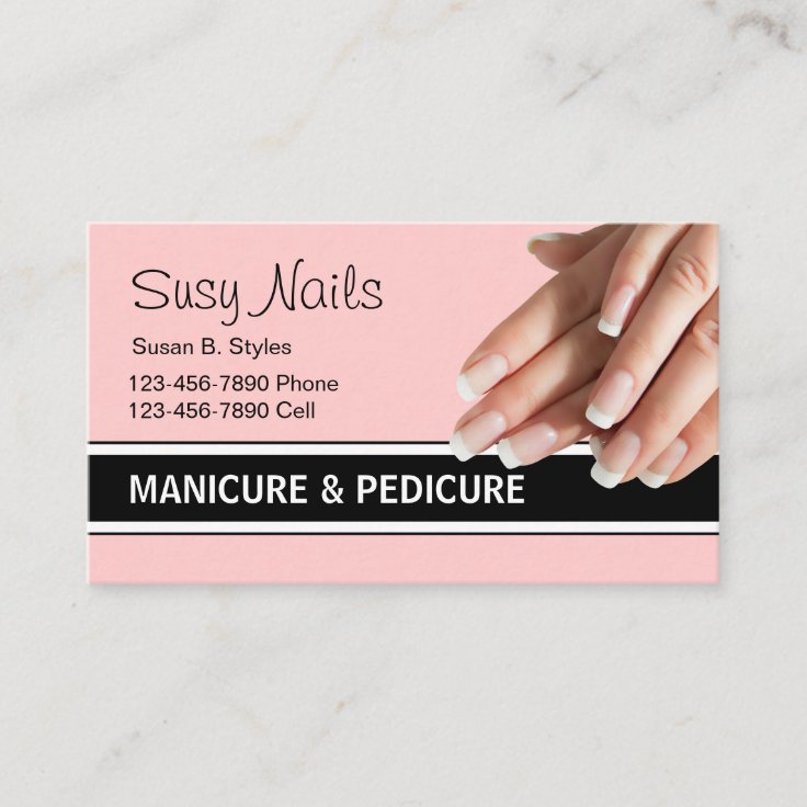 Beauty Nails Business Cards | Zazzle