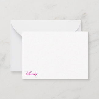 Beauty Note Card
