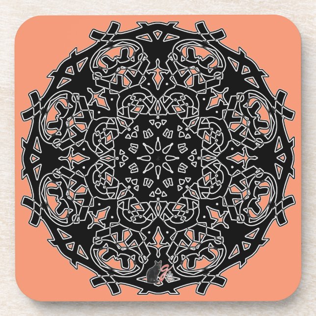 Beauty Octa Glyph Dusk Coaster (Front)