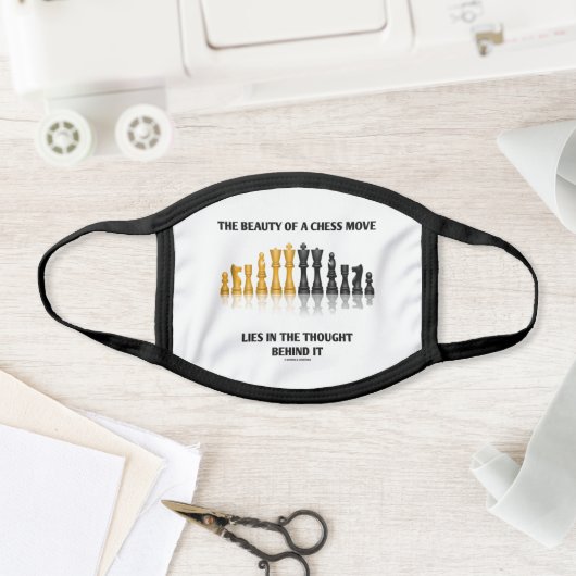 Beauty Of A Chess Move Lies In Thought Behind It Face Mask (Insitu)