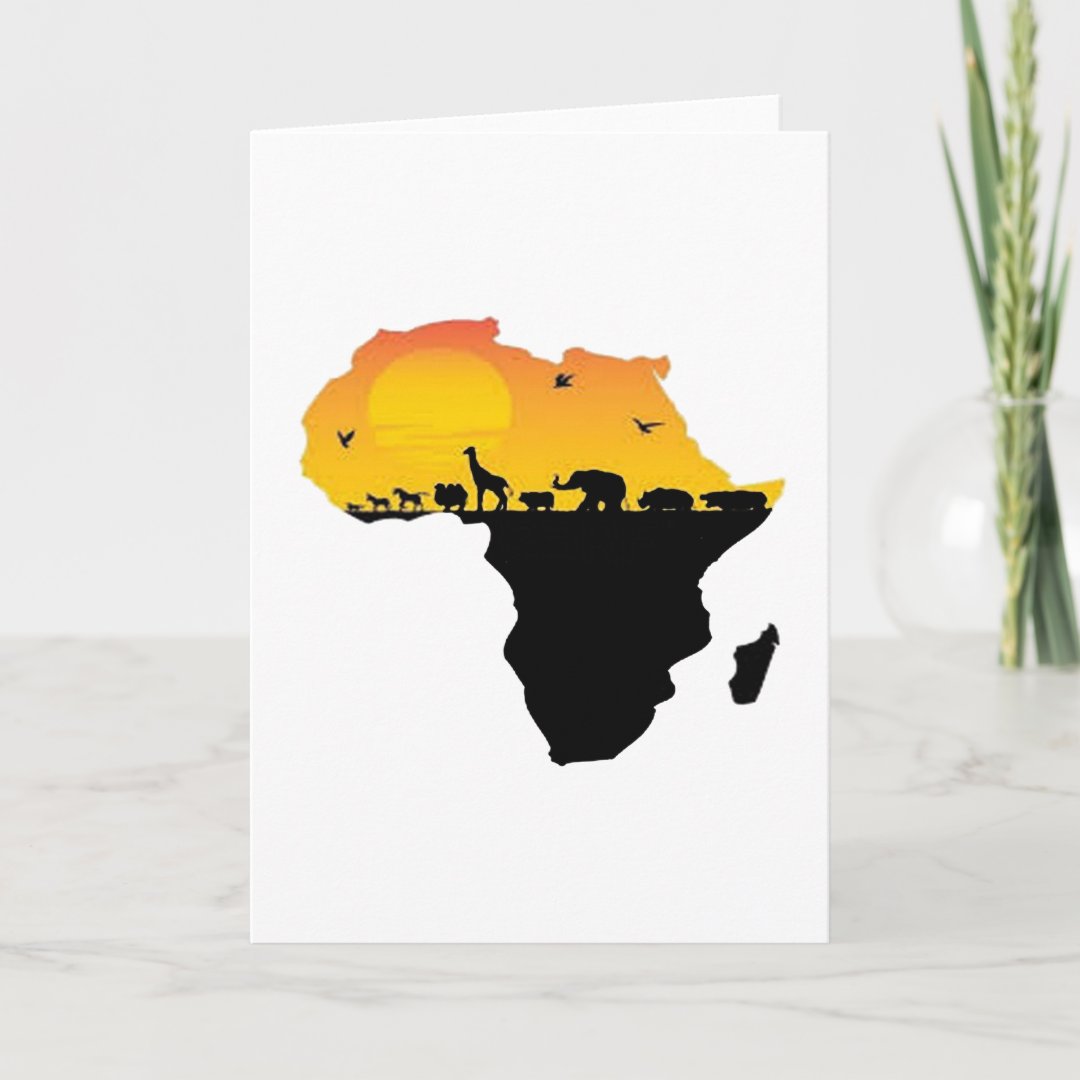 BEAUTY OF AFRICA CARD | Zazzle