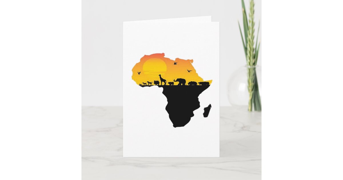 BEAUTY OF AFRICA CARD | Zazzle