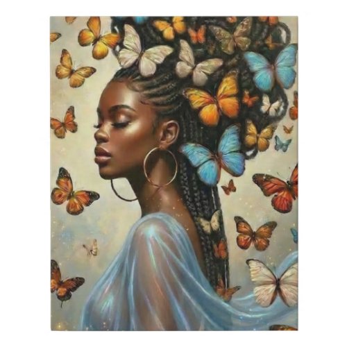 Beauty of Butterflies Faux Canvas Print