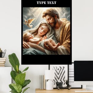 Beauty of Christmas Baby Born Angel Gold Clips Poster