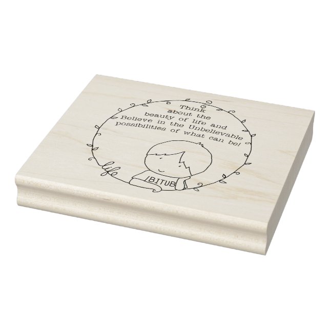 Beauty of Life Rubber Stamp (Stamp)