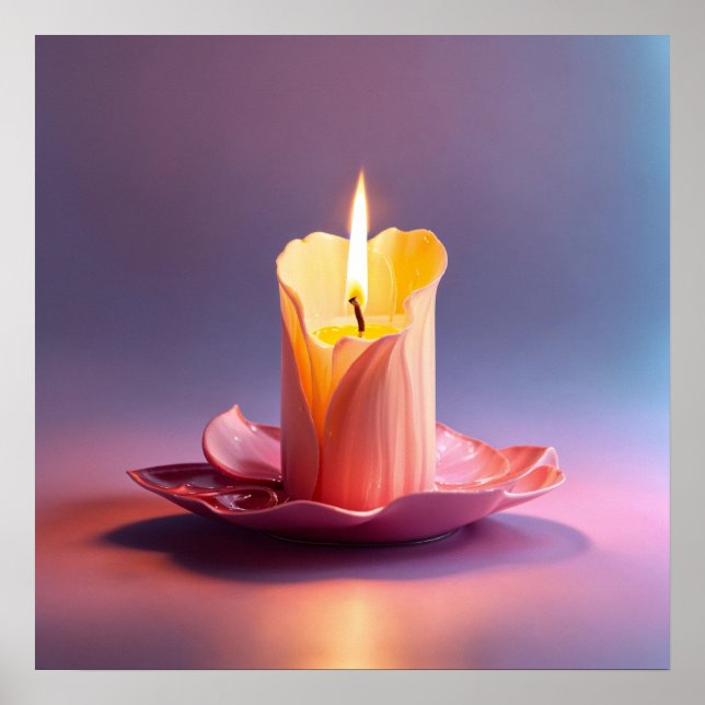 Beauty of our Melting Candle Image Poster (Front)