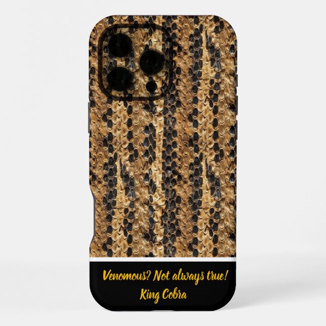 Beauty of patterned snakeskin iphone case (Back)