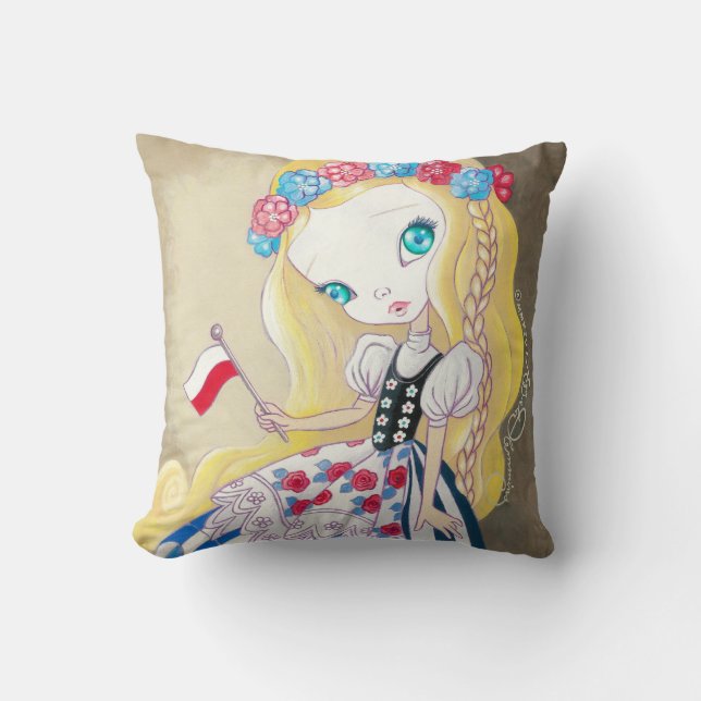 Beauty Of Poland Throw Pillow (Front)