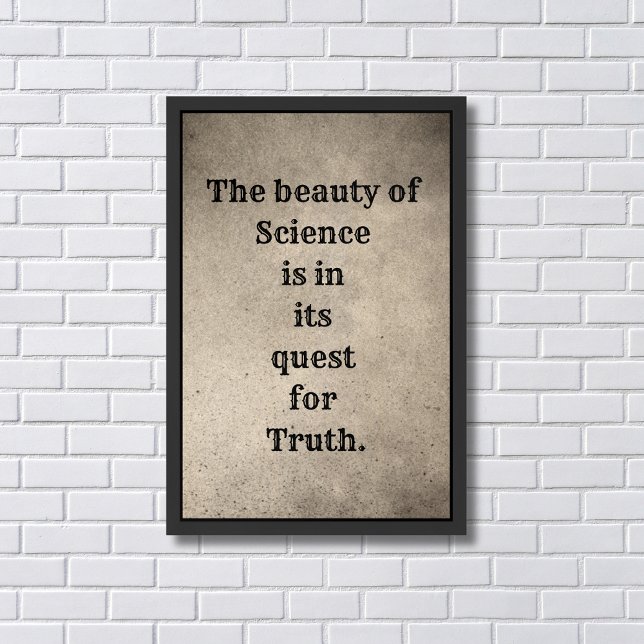 Beauty of Science | Quote | Inspirational | Framed Art (Creator Uploaded)