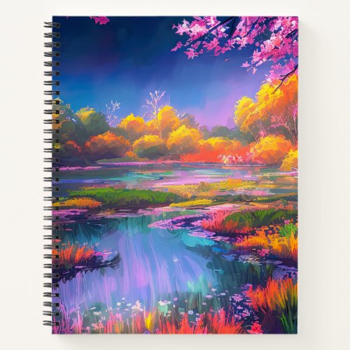 Beauty of the Colorful Swamp Notebook