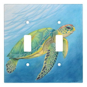 Beauty of the turtle light switch cover