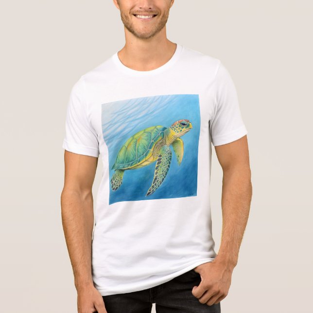 Beauty of the turtle Tri-Blend shirt (Front)