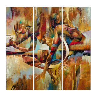 Beauty of woman triptych