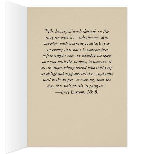 Beauty of work (Inside (Right))