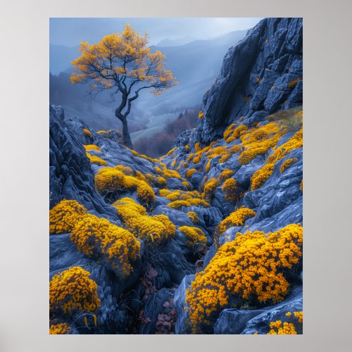 Beauty of Yellow in Nature Poster